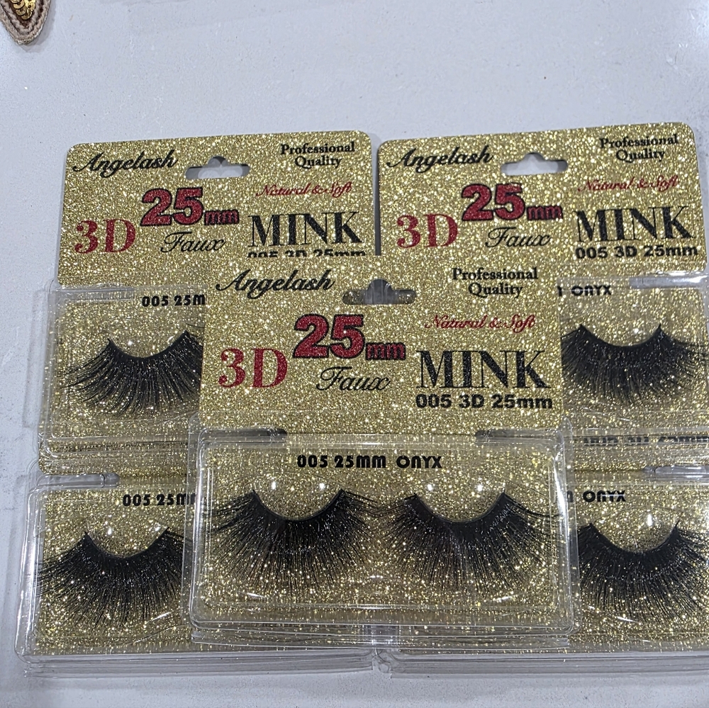 5 Pairs 3D Faux Mink Lashes 25mm